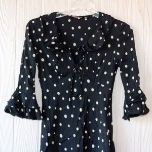 Retro Tahari Polka-Dot Maxi